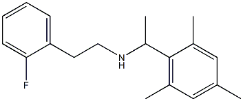 [2-(2-fluorophenyl)ethyl][1-(2,4,6-trimethylphenyl)ethyl]amine Structure