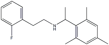 [2-(2-fluorophenyl)ethyl][1-(2,4,6-trimethylphenyl)ethyl]amine 结构式