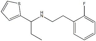 [2-(2-fluorophenyl)ethyl][1-(thiophen-2-yl)propyl]amine Structure