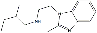 [2-(2-methyl-1H-1,3-benzodiazol-1-yl)ethyl](2-methylbutyl)amine 结构式