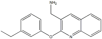 [2-(3-ethylphenoxy)quinolin-3-yl]methanamine,,结构式