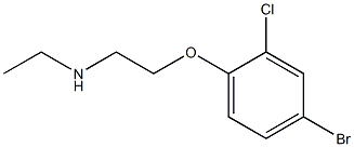 [2-(4-bromo-2-chlorophenoxy)ethyl](ethyl)amine Struktur