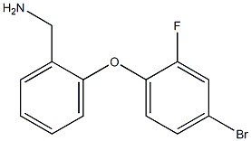 [2-(4-bromo-2-fluorophenoxy)phenyl]methanamine Struktur