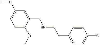 [2-(4-chlorophenyl)ethyl][(2,5-dimethoxyphenyl)methyl]amine,,结构式