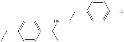 [2-(4-chlorophenyl)ethyl][1-(4-ethylphenyl)ethyl]amine 结构式