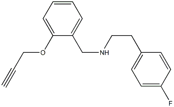 [2-(4-fluorophenyl)ethyl]({[2-(prop-2-yn-1-yloxy)phenyl]methyl})amine