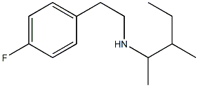 [2-(4-fluorophenyl)ethyl](3-methylpentan-2-yl)amine 结构式