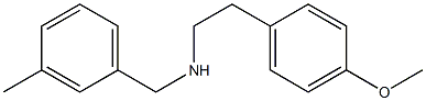 [2-(4-methoxyphenyl)ethyl][(3-methylphenyl)methyl]amine Struktur