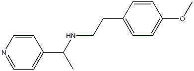 [2-(4-methoxyphenyl)ethyl][1-(pyridin-4-yl)ethyl]amine,,结构式