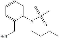 [2-(aminomethyl)phenyl]-N-butylmethanesulfonamide Struktur