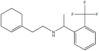 [2-(cyclohex-1-en-1-yl)ethyl]({1-[2-(trifluoromethyl)phenyl]ethyl})amine Struktur