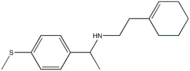 [2-(cyclohex-1-en-1-yl)ethyl]({1-[4-(methylsulfanyl)phenyl]ethyl})amine,,结构式