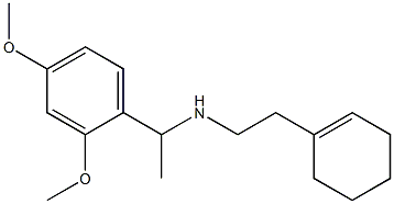 [2-(cyclohex-1-en-1-yl)ethyl][1-(2,4-dimethoxyphenyl)ethyl]amine Structure