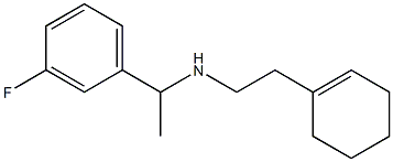 [2-(cyclohex-1-en-1-yl)ethyl][1-(3-fluorophenyl)ethyl]amine,,结构式