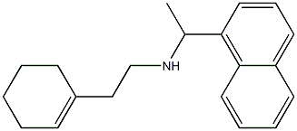 [2-(cyclohex-1-en-1-yl)ethyl][1-(naphthalen-1-yl)ethyl]amine,,结构式