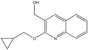 [2-(cyclopropylmethoxy)quinolin-3-yl]methanol,1038979-95-1,结构式