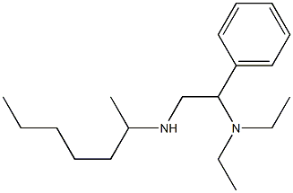 [2-(diethylamino)-2-phenylethyl](heptan-2-yl)amine Structure