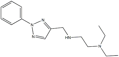 [2-(diethylamino)ethyl][(2-phenyl-2H-1,2,3-triazol-4-yl)methyl]amine Structure