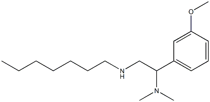 [2-(dimethylamino)-2-(3-methoxyphenyl)ethyl](heptyl)amine 结构式