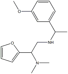 [2-(dimethylamino)-2-(furan-2-yl)ethyl][1-(3-methoxyphenyl)ethyl]amine|