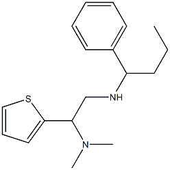 [2-(dimethylamino)-2-(thiophen-2-yl)ethyl](1-phenylbutyl)amine,,结构式