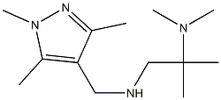 [2-(dimethylamino)-2-methylpropyl][(1,3,5-trimethyl-1H-pyrazol-4-yl)methyl]amine Struktur