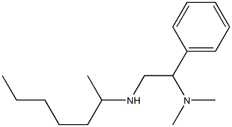 [2-(dimethylamino)-2-phenylethyl](heptan-2-yl)amine 结构式
