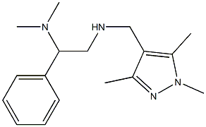 [2-(dimethylamino)-2-phenylethyl][(1,3,5-trimethyl-1H-pyrazol-4-yl)methyl]amine 化学構造式