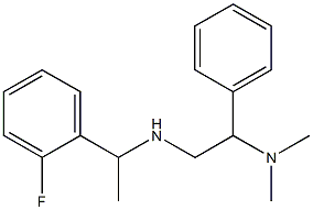 [2-(dimethylamino)-2-phenylethyl][1-(2-fluorophenyl)ethyl]amine Structure