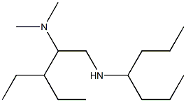 [2-(dimethylamino)-3-ethylpentyl](heptan-4-yl)amine Struktur