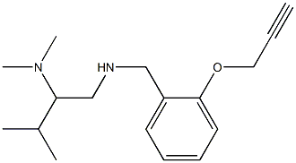  [2-(dimethylamino)-3-methylbutyl]({[2-(prop-2-yn-1-yloxy)phenyl]methyl})amine