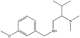 [2-(dimethylamino)-3-methylbutyl][(3-methoxyphenyl)methyl]amine Structure