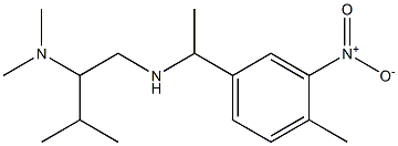 [2-(dimethylamino)-3-methylbutyl][1-(4-methyl-3-nitrophenyl)ethyl]amine Struktur