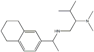 [2-(dimethylamino)-3-methylbutyl][1-(5,6,7,8-tetrahydronaphthalen-2-yl)ethyl]amine 化学構造式