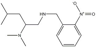 [2-(dimethylamino)-4-methylpentyl][(2-nitrophenyl)methyl]amine Struktur