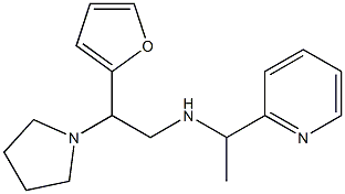 [2-(furan-2-yl)-2-(pyrrolidin-1-yl)ethyl][1-(pyridin-2-yl)ethyl]amine Structure