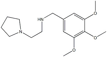 [2-(pyrrolidin-1-yl)ethyl][(3,4,5-trimethoxyphenyl)methyl]amine Struktur