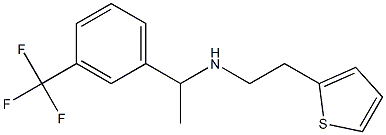 [2-(thiophen-2-yl)ethyl]({1-[3-(trifluoromethyl)phenyl]ethyl})amine Structure