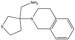 [3-(3,4-dihydroisoquinolin-2(1H)-yl)tetrahydrothien-3-yl]methylamine 结构式