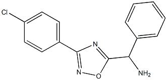 [3-(4-chlorophenyl)-1,2,4-oxadiazol-5-yl](phenyl)methanamine Structure