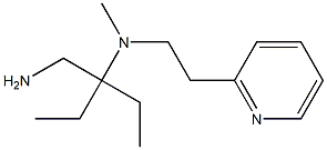 [3-(aminomethyl)pentan-3-yl](methyl)[2-(pyridin-2-yl)ethyl]amine 结构式