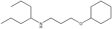[3-(cyclohexyloxy)propyl](heptan-4-yl)amine,,结构式