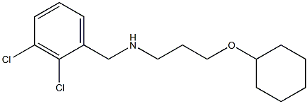 [3-(cyclohexyloxy)propyl][(2,3-dichlorophenyl)methyl]amine,,结构式