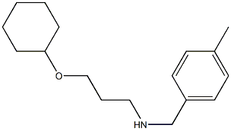 [3-(cyclohexyloxy)propyl][(4-methylphenyl)methyl]amine Struktur