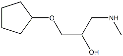 [3-(cyclopentyloxy)-2-hydroxypropyl](methyl)amine,,结构式