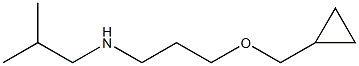 [3-(cyclopropylmethoxy)propyl](2-methylpropyl)amine Struktur