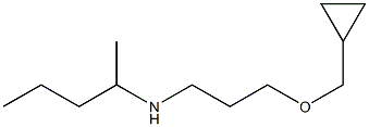 [3-(cyclopropylmethoxy)propyl](pentan-2-yl)amine Struktur