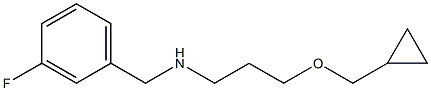 [3-(cyclopropylmethoxy)propyl][(3-fluorophenyl)methyl]amine Structure