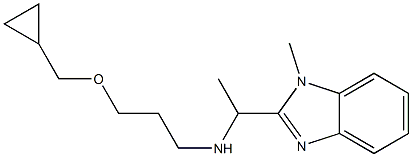 [3-(cyclopropylmethoxy)propyl][1-(1-methyl-1H-1,3-benzodiazol-2-yl)ethyl]amine