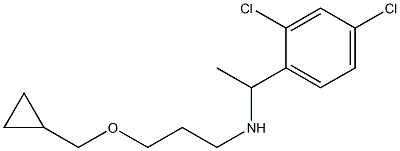 [3-(cyclopropylmethoxy)propyl][1-(2,4-dichlorophenyl)ethyl]amine|